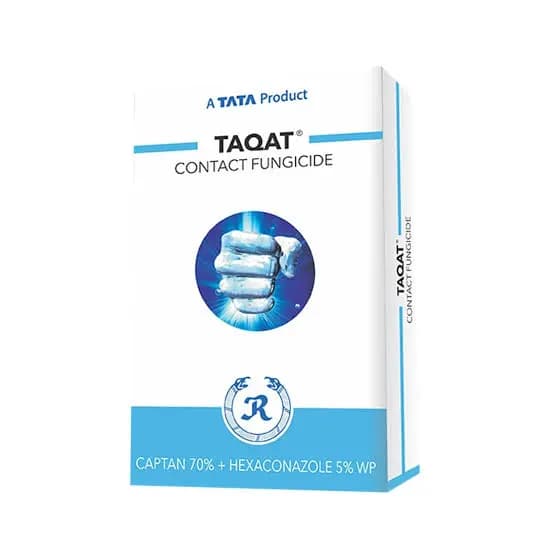 Tata Rallis Taqat Fungicide – Captan 70% + Hexaconazole 5% WP