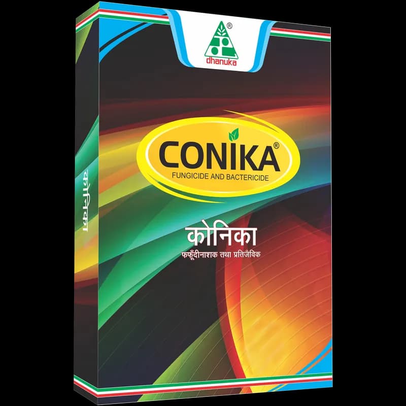 Dhanuka Conika Fungicide – Kasugamycin 5% + Copper Oxychloride 45% WP