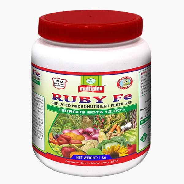 Multiplex RUBY Fe – 12% Ferrous Iron EDTA Fertilizer